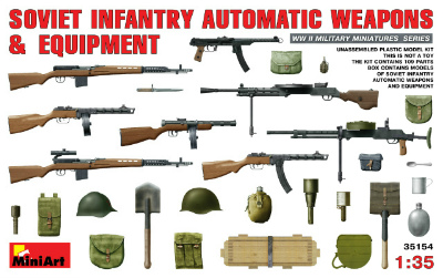 【新製品】[4820041103005] 35154)ソビエト歩兵用機関銃・装備セット