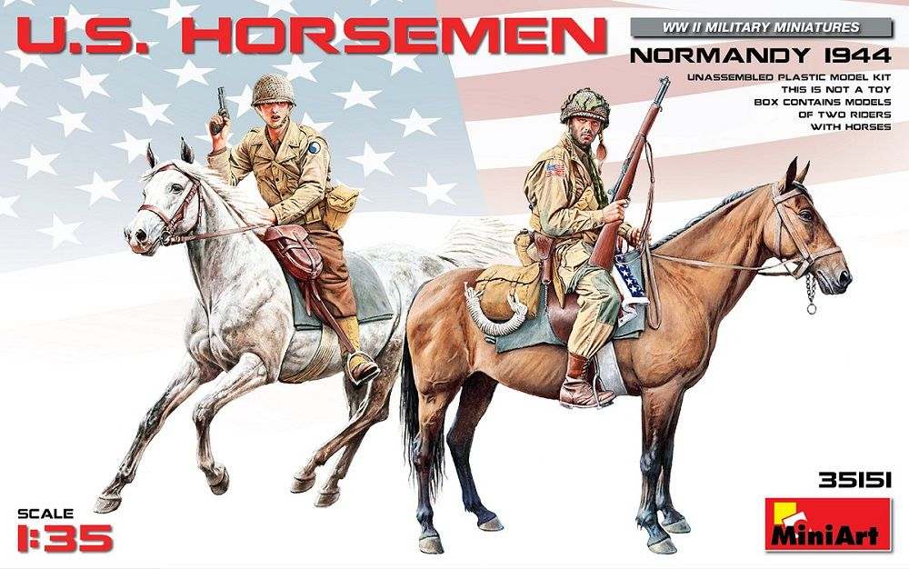 【新製品】35151 アメリカ兵（ノルマンディー1944）乗馬セット