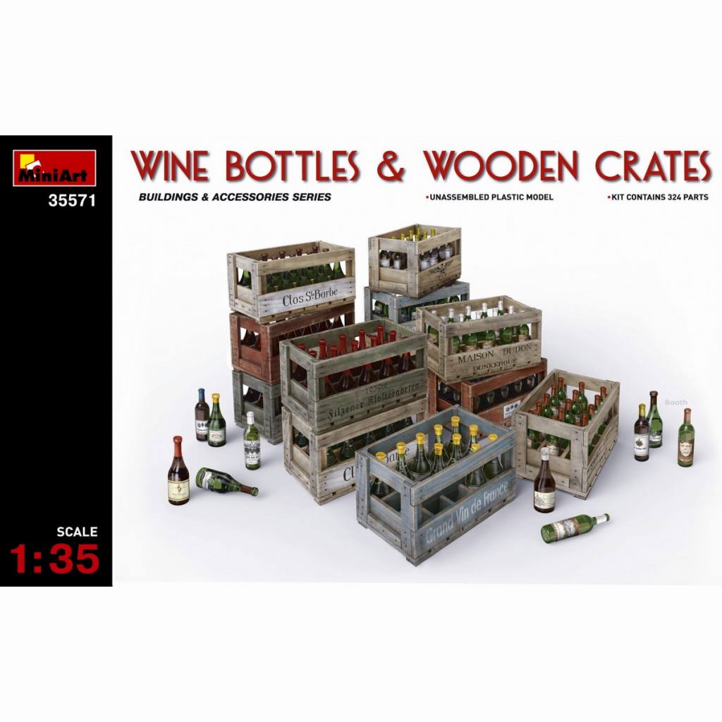 【新製品】35571)ワインボトル&木枠箱