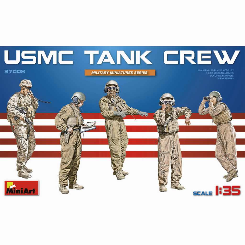 【新製品】37008)アメリカ海兵隊タンククルー5体入