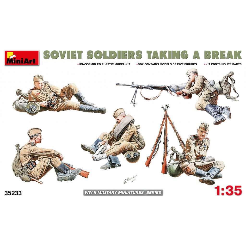 【新製品】35233)ソビエト兵（休息中）フィギュア5体入