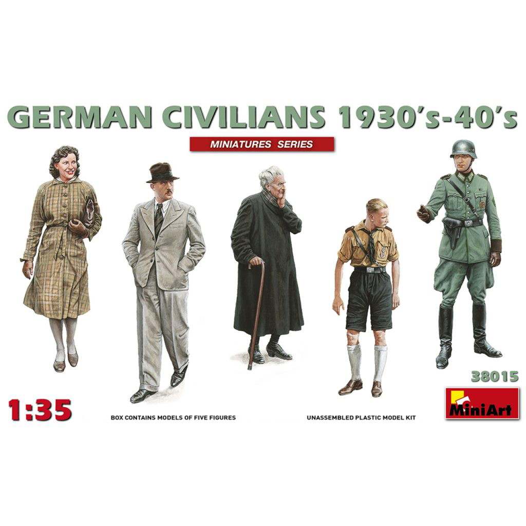 【新製品】38015 ドイツ民間人フィギュア5体入（1930-40年代）