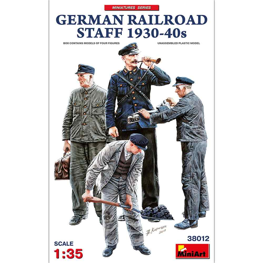 【再入荷】38012 ドイツ駅員スタッフ 1930-40年代 (4体入)