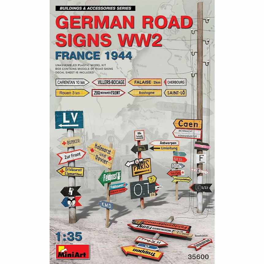 【新製品】35600 ドイツ道路標識ＷＷ2 (フランス1994)