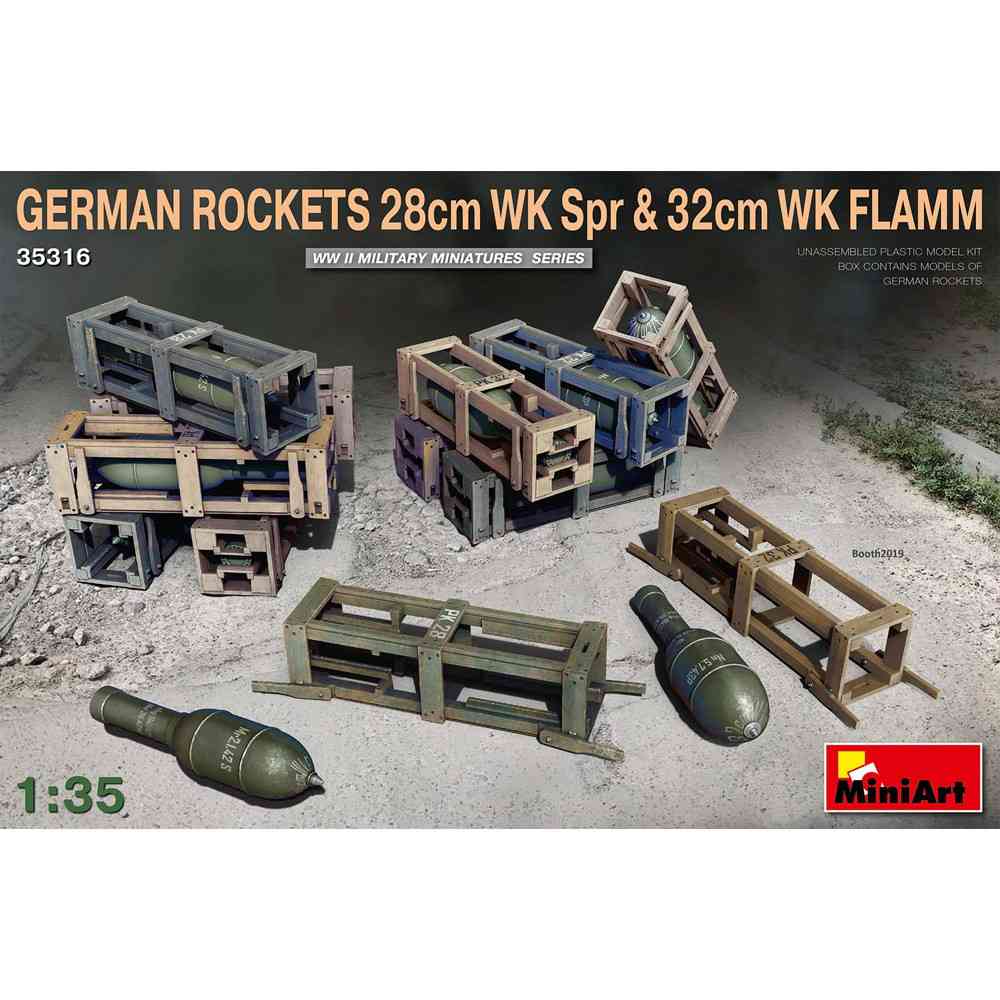 【新製品】35316 ドイツ製28ｃｍロケット榴弾＆32ｃｍロケット焼夷弾セット