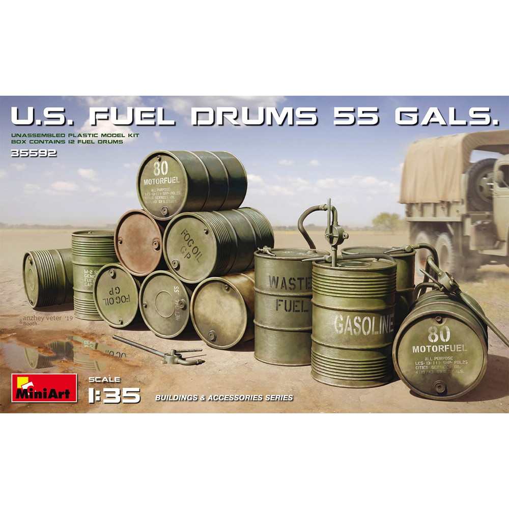 【新製品】35592 アメリカ軍燃料缶55ガロンセット
