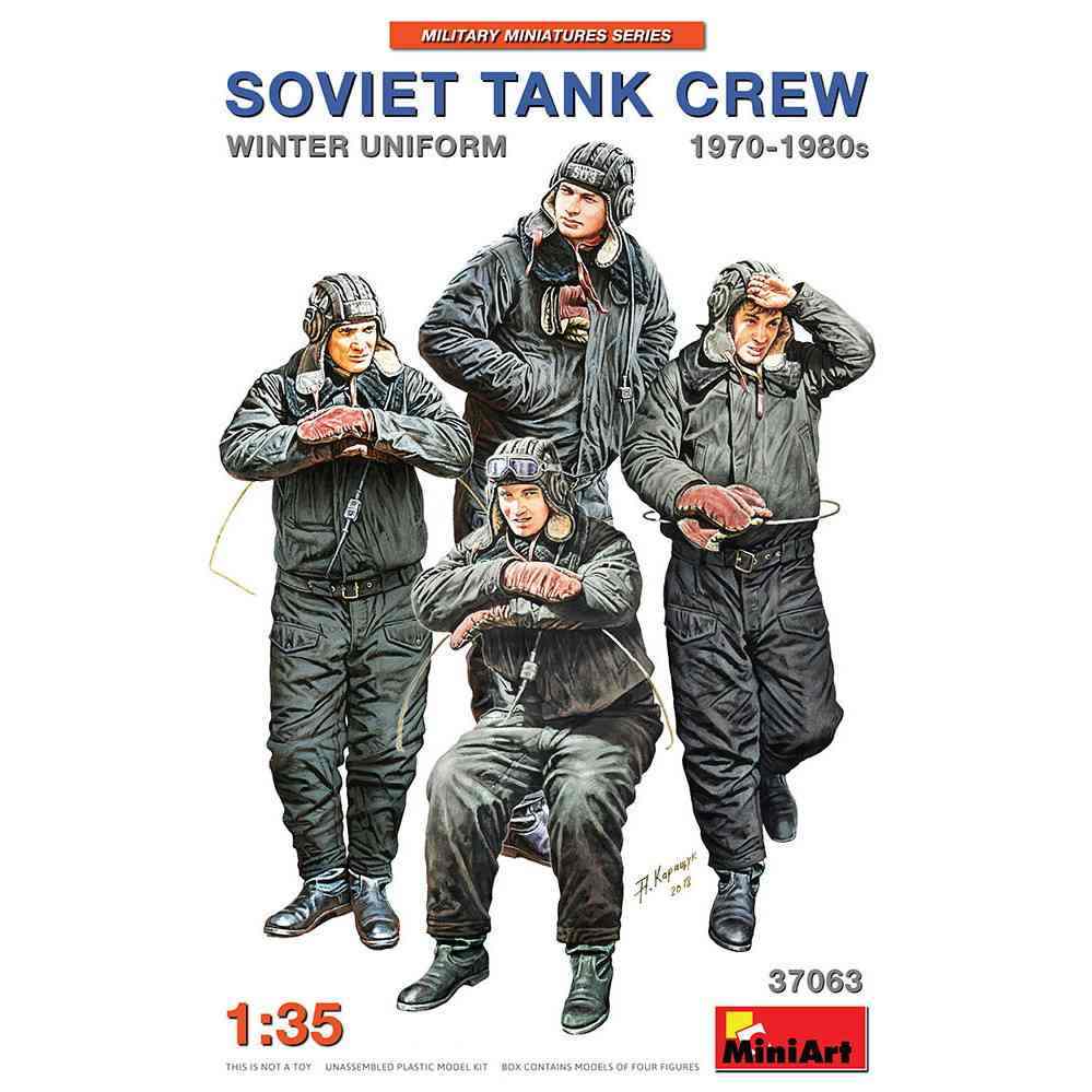 【新製品】37063 ソビエト戦車兵（冬季防寒具着用）1970-1980年代４体入