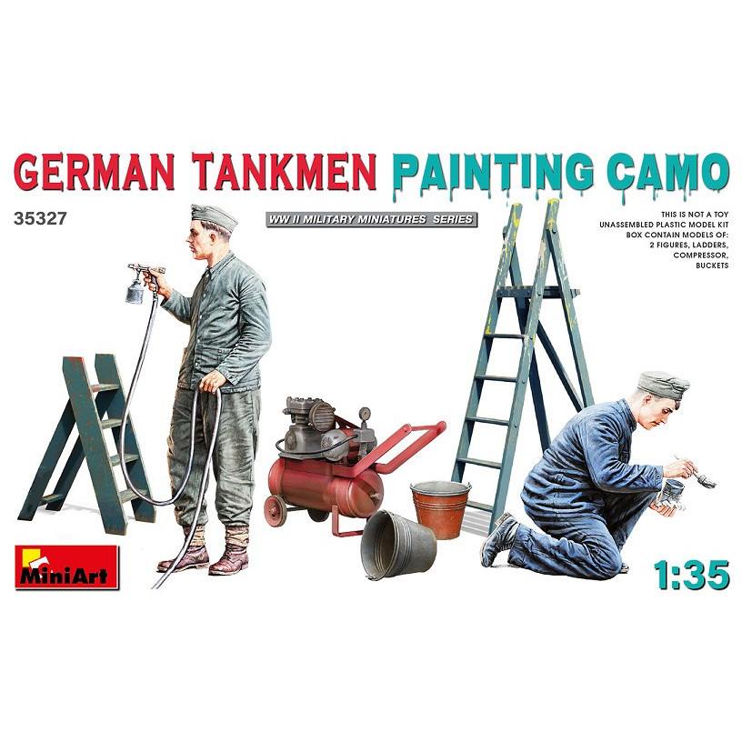 【新製品】35327 迷彩塗装中のドイツ戦車兵２体＋塗装道具
