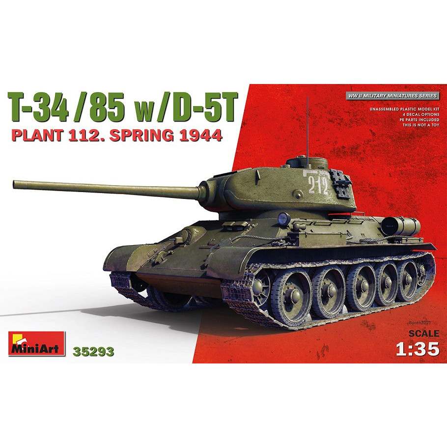【新製品】35293 T-34-85 w/D-5T 第112工場製 （1944年春）