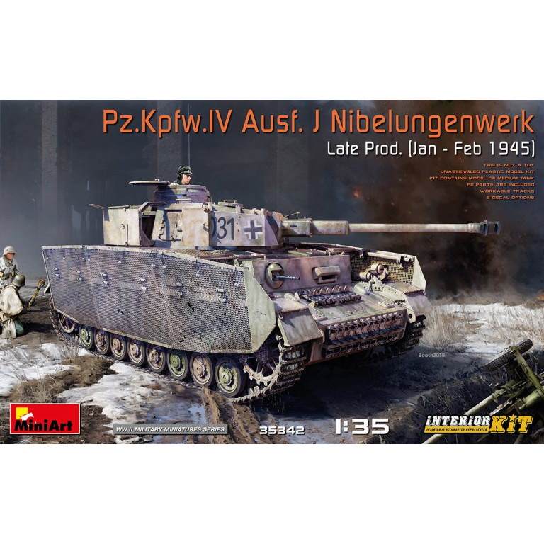 【新製品】35342 IV号戦車J型 ニーベルンゲン工場製 後期型 1945年1月-2月 フルインテリア（内部再現）