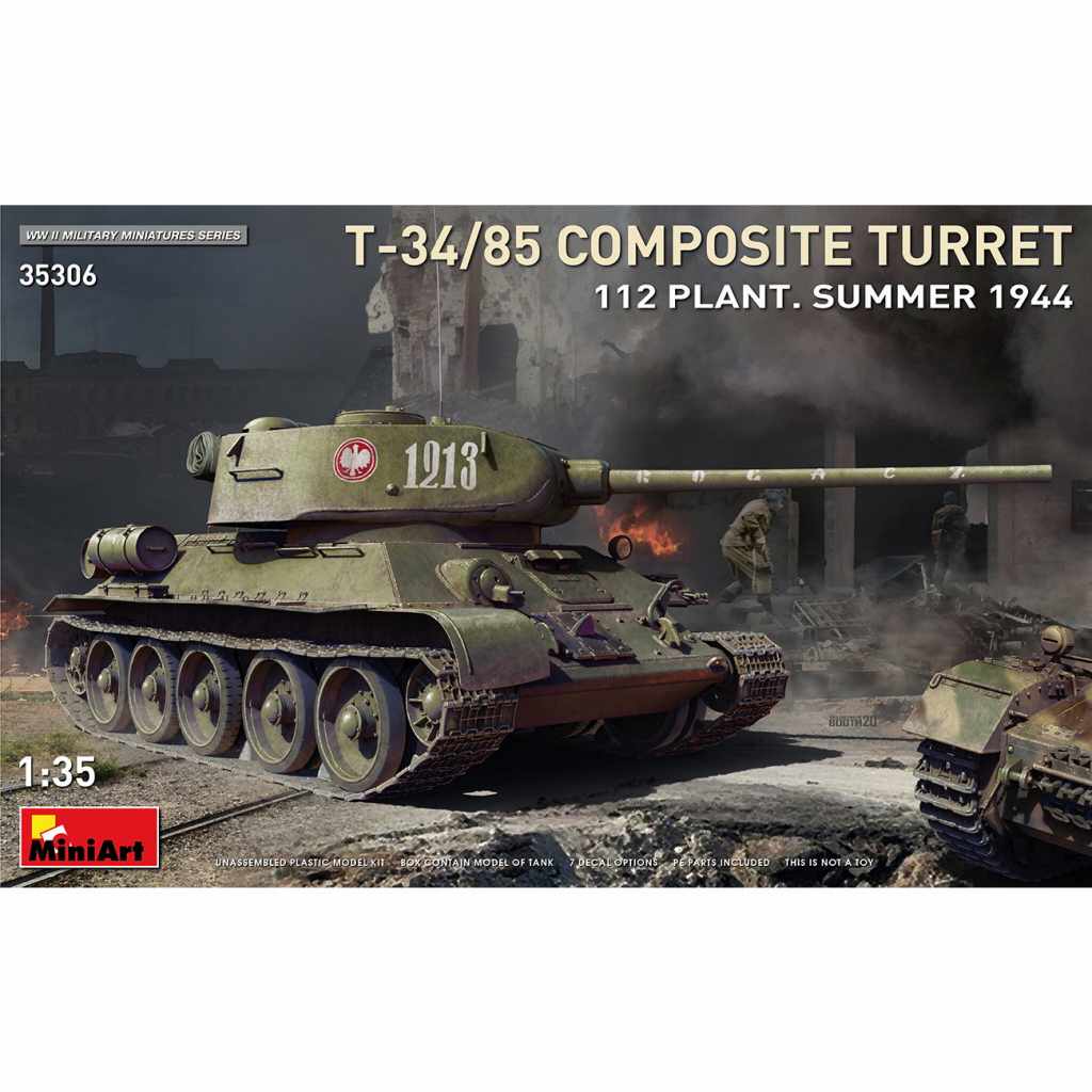 【新製品】35306 T-34-85 Composite Turret. 第112工場製 （1944年夏）