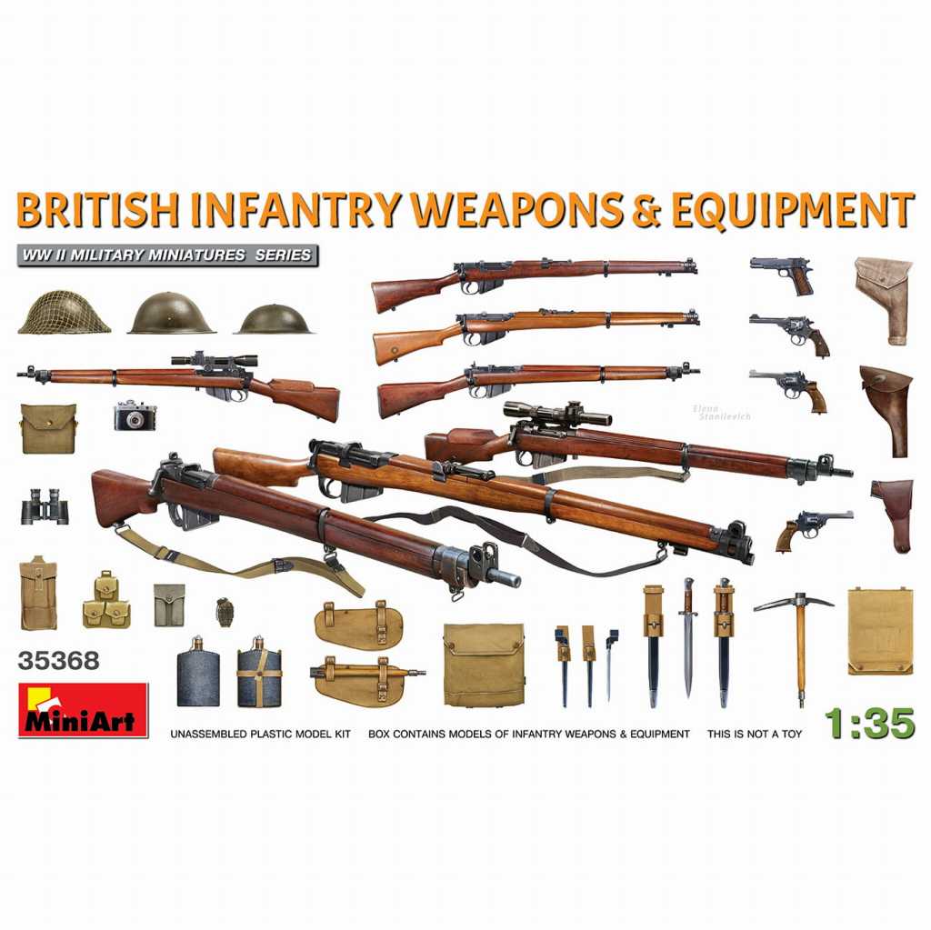【新製品】35368 イギリス軍歩兵用武器＆装備品セット