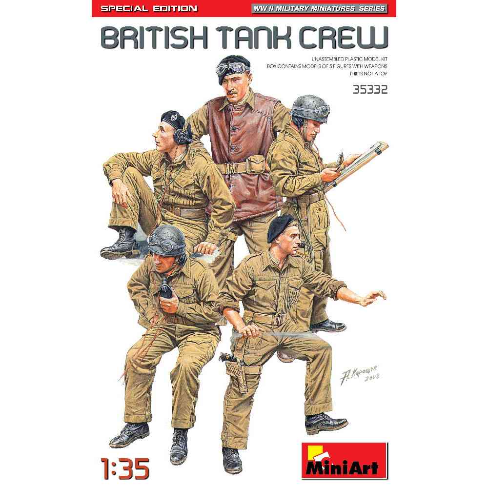 【新製品】35332 イギリス戦車乗組員5体入 特別版(武器・装備品付)