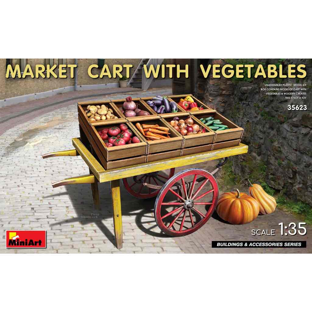 【新製品】35623 市場のカートと野菜セット