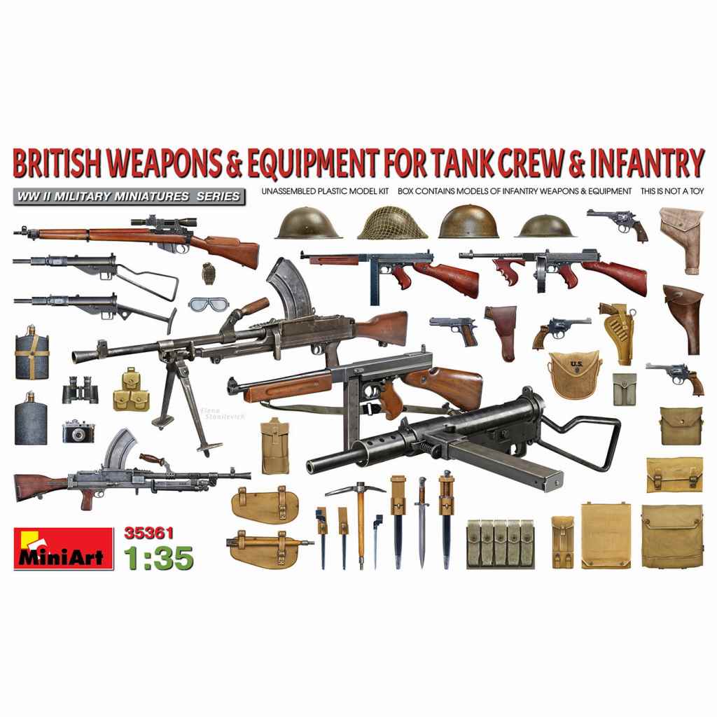 【新製品】35361 イギリス軍 戦車乗組員、歩兵用武器セット