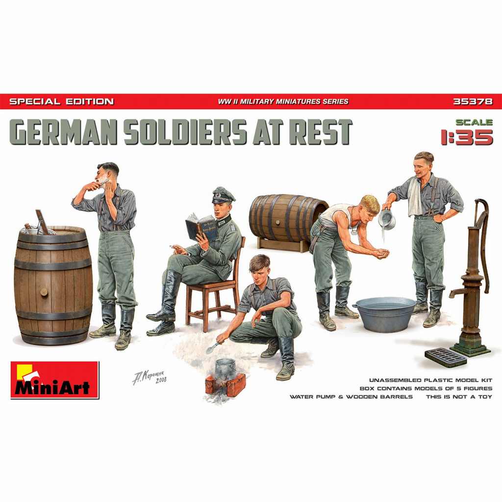 【新製品】35378 ドイツ兵士 休憩中 5体入り 特別版