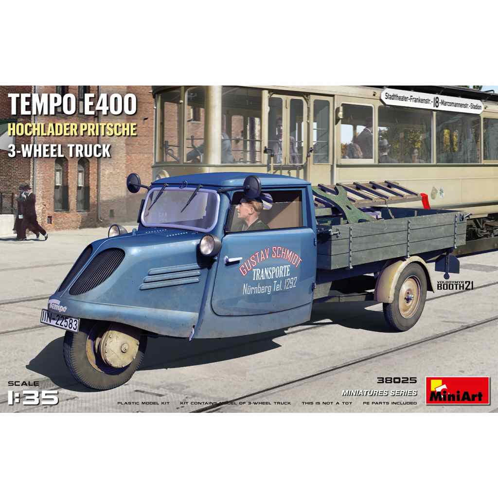 【新製品】38025 Tempo E400 荷台付き三輪トラック