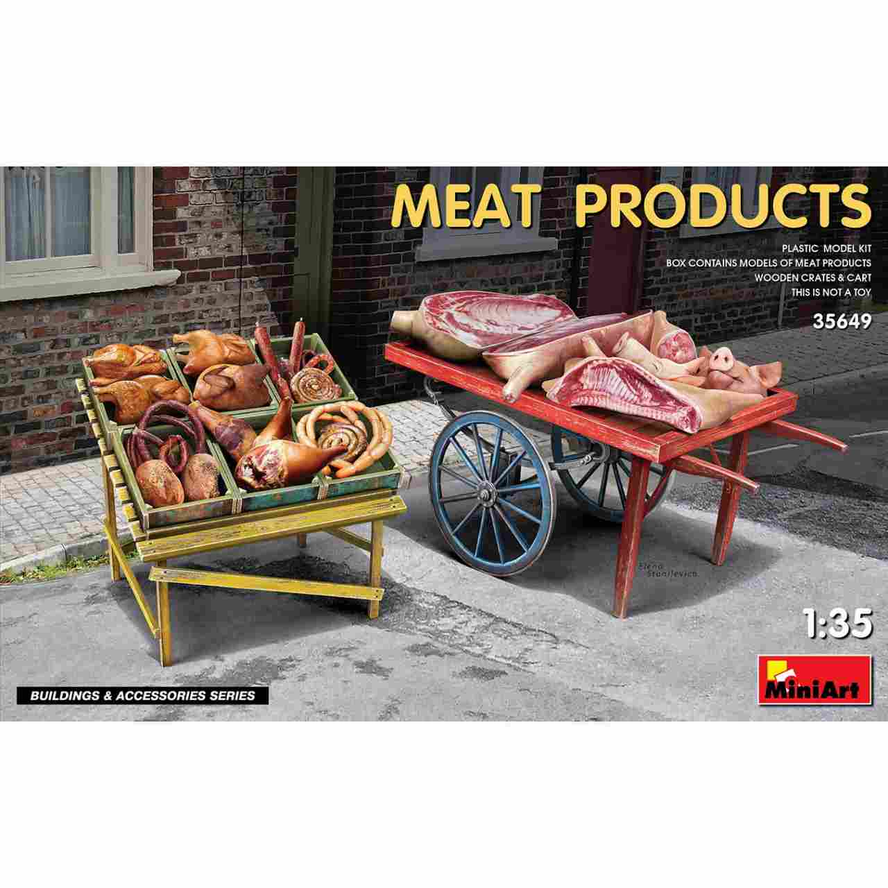 【新製品】35649 1/35 肉製品と市場カート