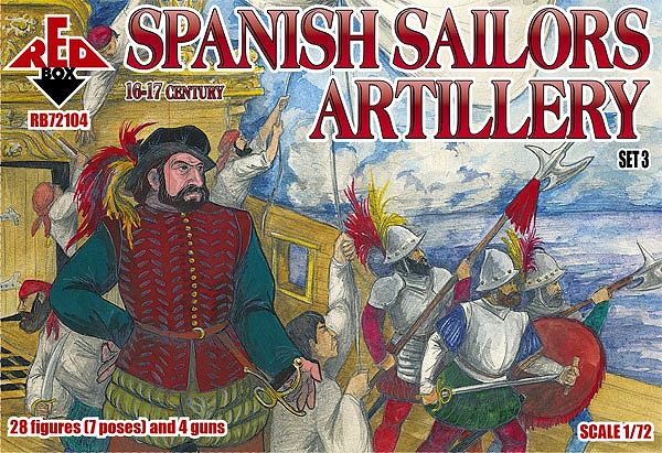 【新製品】72104)スペイン水兵 砲兵 16-17世紀 3