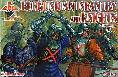 【新製品】72109)ブルゴーニュ歩兵&騎士 15世紀 1