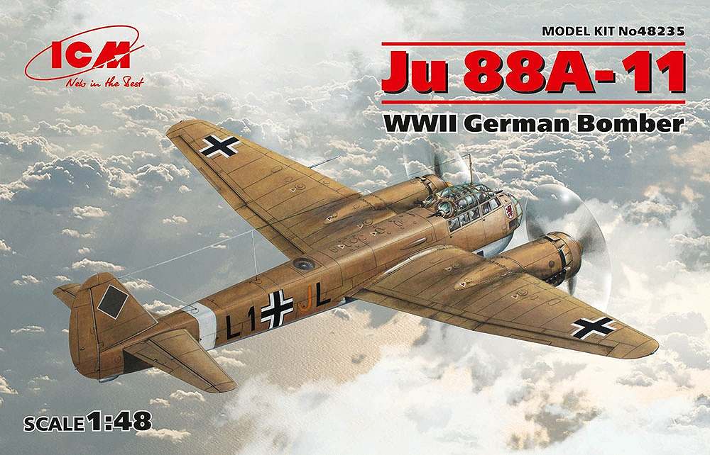 【新製品】48235)ユンカース Ju88A-11 爆撃機