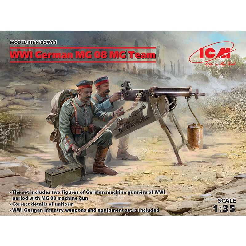 【新製品】35711 WWI ドイツMG08 MGチーム