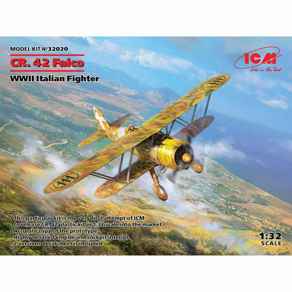 【新製品】32020 イタリア空軍 フィアット CR.42 ファルコ