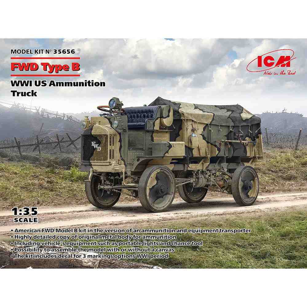【新製品】35656 WWI アメリカ陸軍 弾薬トラック FWD Type B