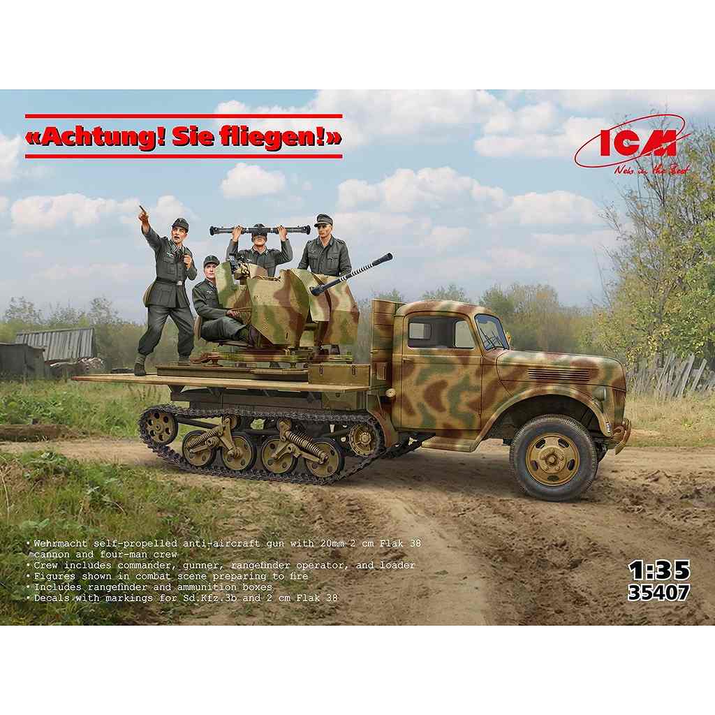 【新製品】35407 Sd.Kfz.3b w/2cmFlak38&クルー