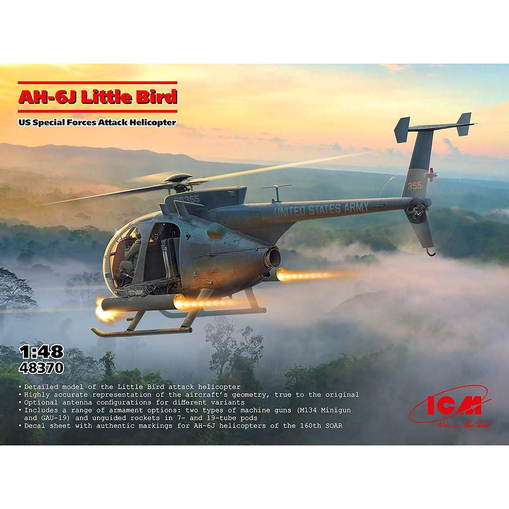 【新製品】48370 アメリカ特殊部隊攻撃ヘリコプター AH-6J リトルバード