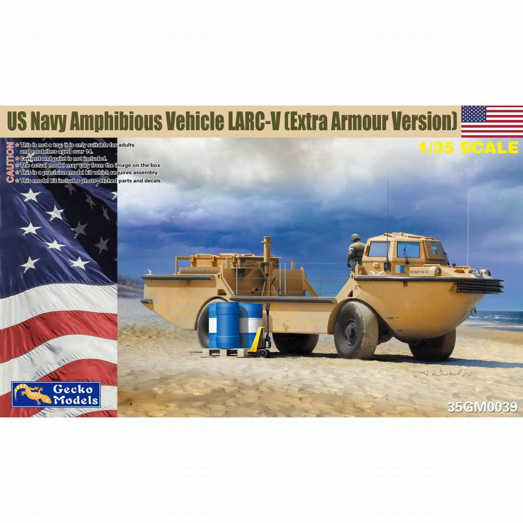 【新製品】35GM0039 1/35 LARC-V 米海軍 水陸両用貨物輸送車 (現用/追加装甲バージョン)
