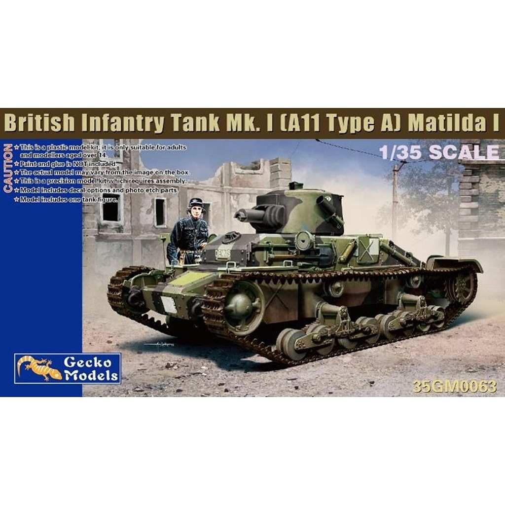 【新製品】35GM0063 1/35 イギリス軍 マチルダI 歩兵戦車 Mk.I (A11 タイプA)