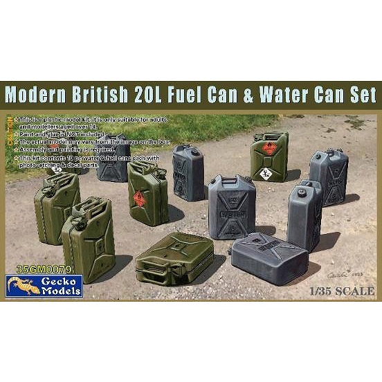 【新製品】35GM0079 1/35 現用イギリス軍 20リットル燃料缶 & 飲料水缶セット