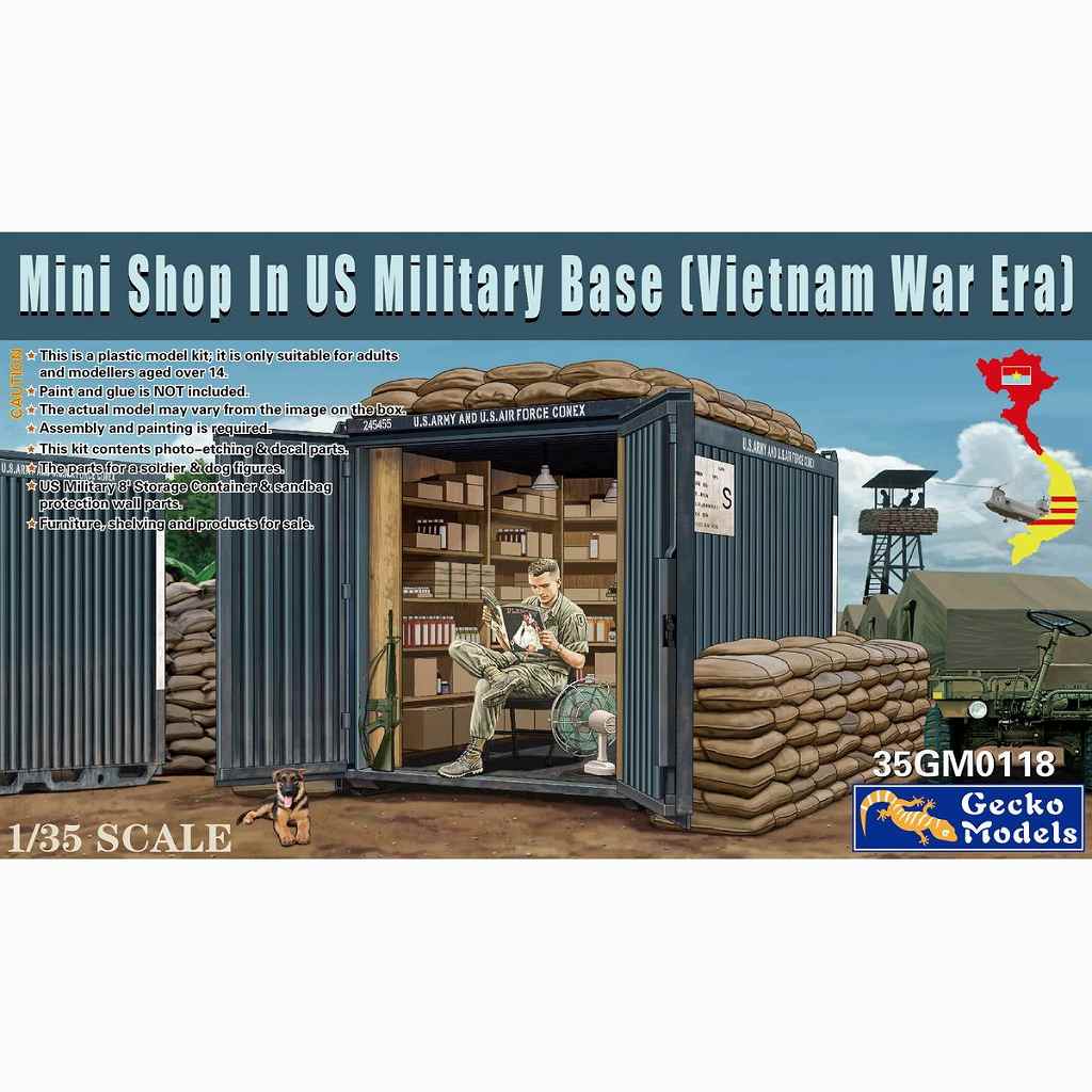 【新製品】35GM0118 1/35 米軍基地 ミニショップ(ベトナム戦争)