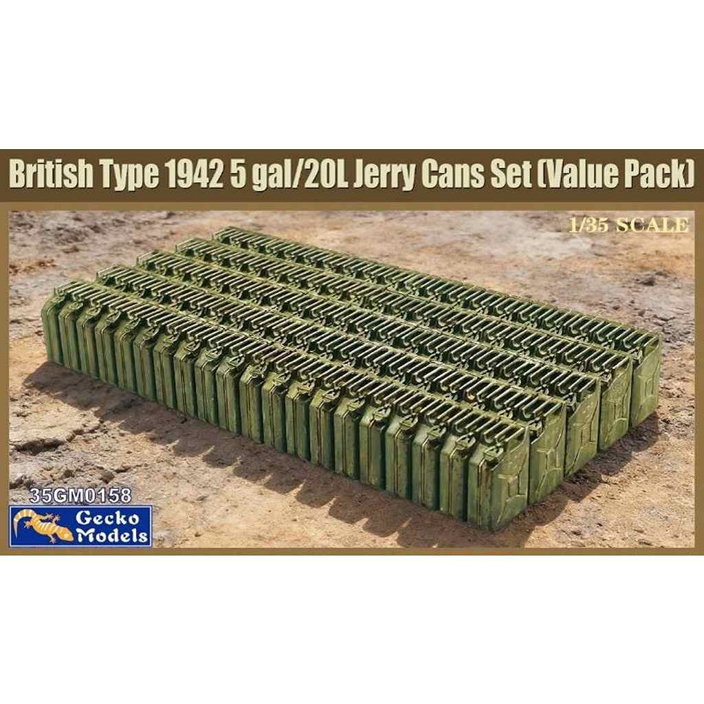 【新製品】35GM0158 1/35 WW.II 英軍 1942年 5ガロン/ 20リットル ジェリ缶セット