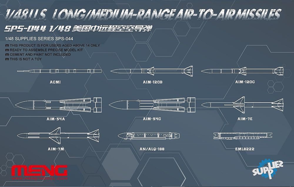 【新製品】SPS-044)アメリカ 中遠距離空対空ミサイル