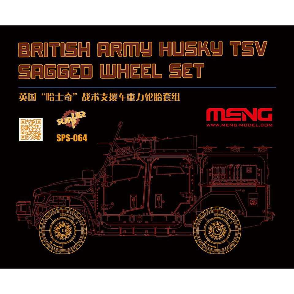 【新製品】SPS-064 イギリス装甲車 ハスキーTVS 自重変形タイヤセット