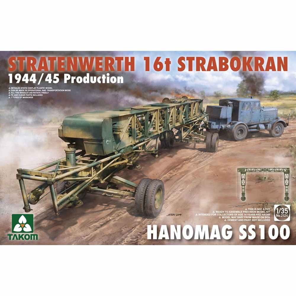 【新製品】2124 シュトラーテンヴェルト社 16tガントリークレーンw/ハノマーグSS100トラクター 1944/45年生産