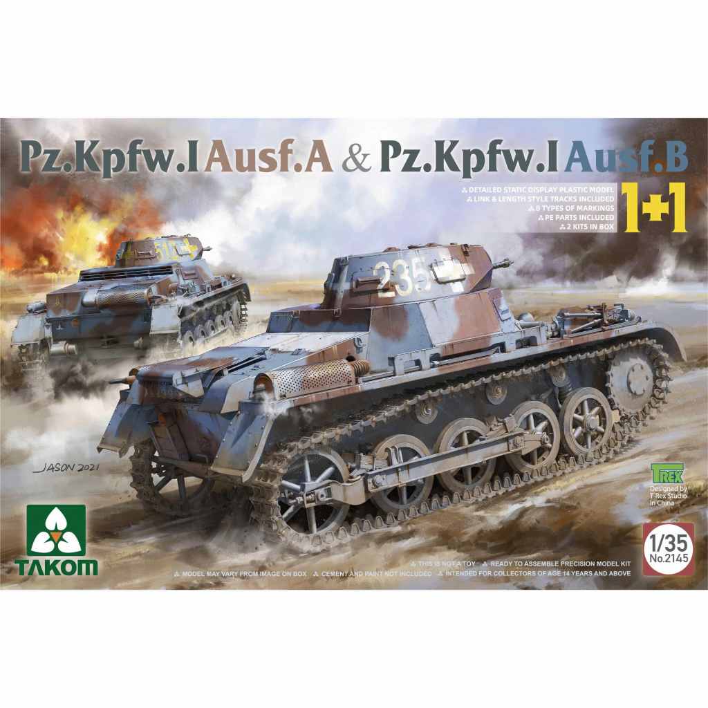 【新製品】2145 1/35 I号戦車A型 & B型 2キットセット