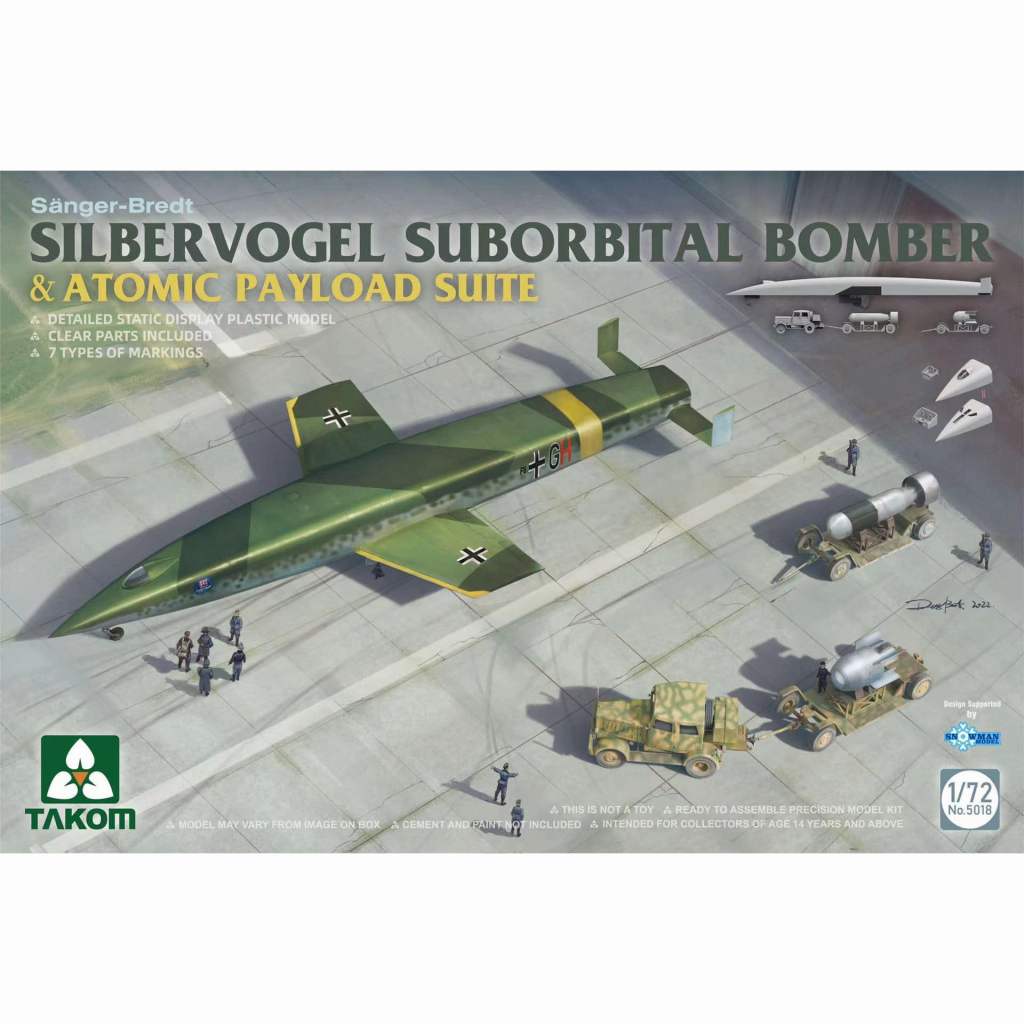 【新製品】5018 1/72 ジルバーフォーゲル 弾道飛行爆撃機 w/核爆弾セット