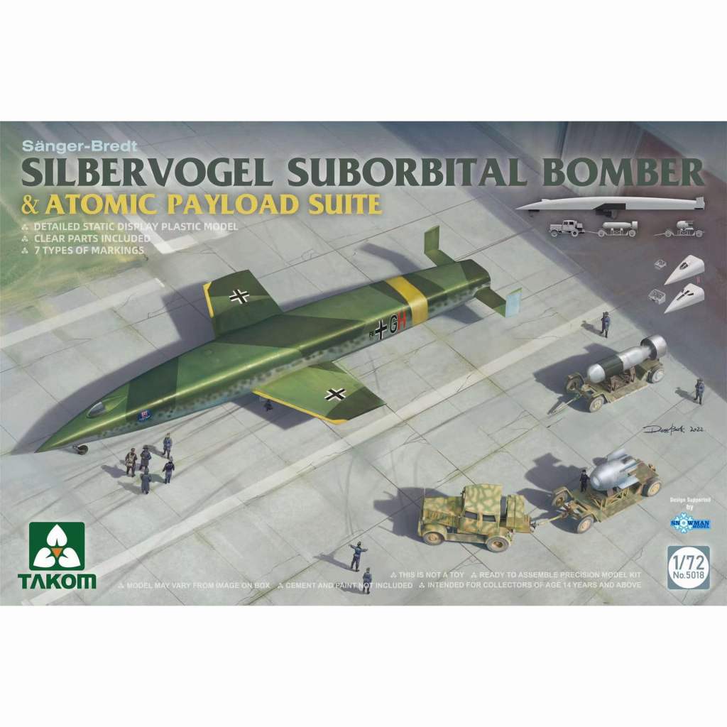 【新製品】5018 1/72 ジルバーフォーゲル 弾道飛行爆撃機 w/核爆弾セット