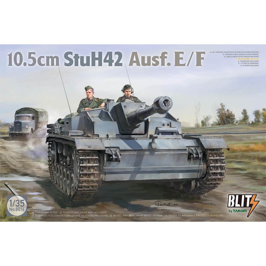 【新製品】8016 1/35 10.5cm突撃榴弾砲42 E/F型