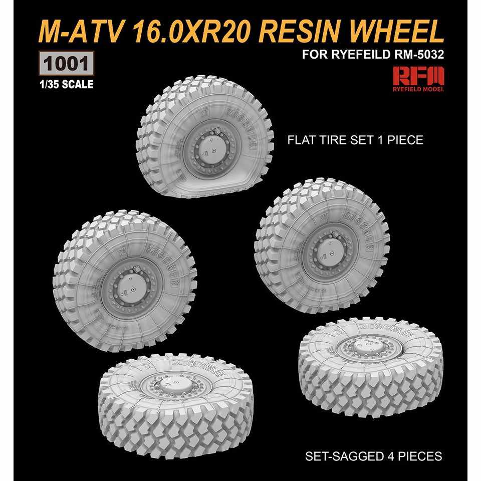 【新製品】RFM1001 M-ATV MRAP用レジン製16.0 x R20 ホイールセット