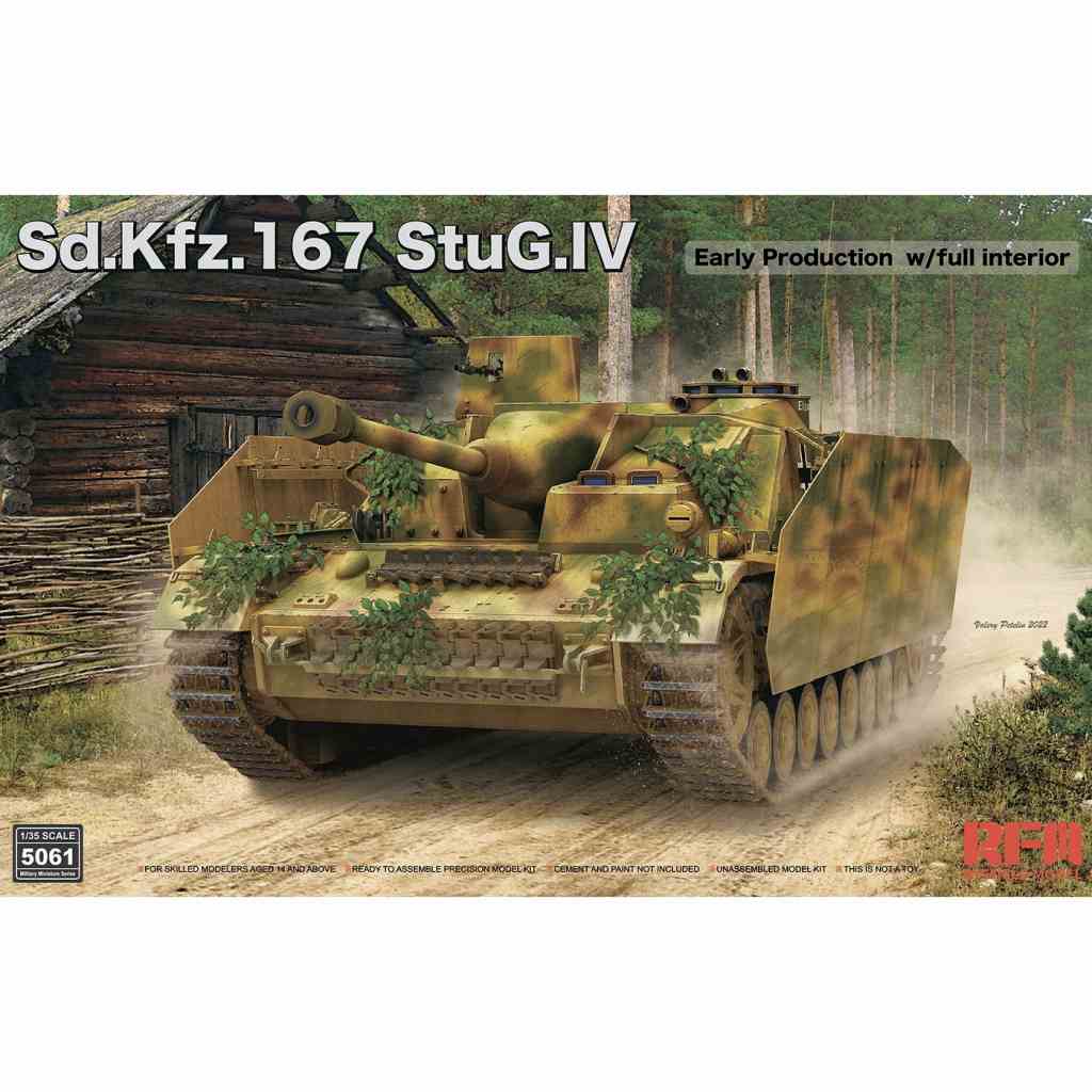 【新製品】5061 1/35 IV号突撃砲 初期型 w/フルインテリア & 可動式履帯