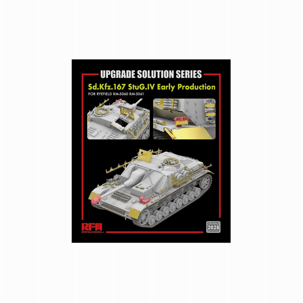【新製品】2025 1/35 IV号突撃砲 初期型用グレードアップパーツセット(RFM5060 & RFM5061用)