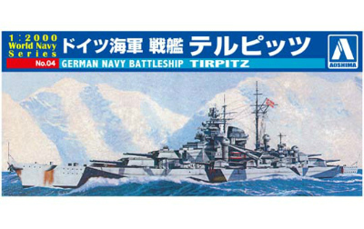 【新製品】[4905083009352] No.04)1/2000 ドイツ海軍 戦艦 テルピッツ