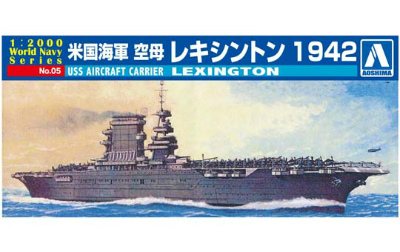 【新製品】[4905083009369] No.05)1/2000 米国海軍 空母 レキシンントン 1942
