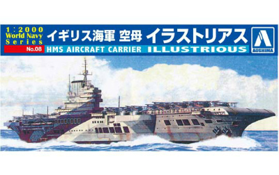 【新製品】[4905083009390] No.08)1/2000 イギリス海軍 空母 イラストリアス