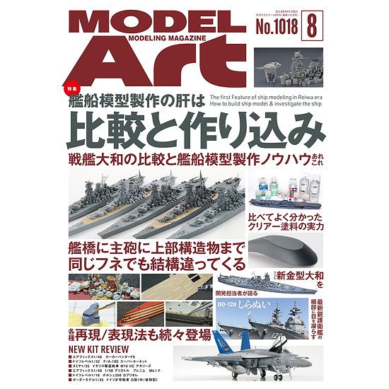 【新製品】1018 モデルアート 2019年8月号 艦船模型製作の肝は比較と作り込み
