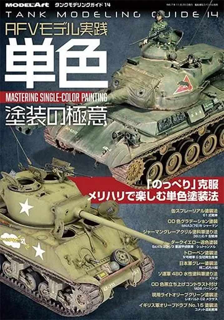 【新製品】kse-75 タンクモデリングガイド14「AFVモデル実践 単色塗装の極意」